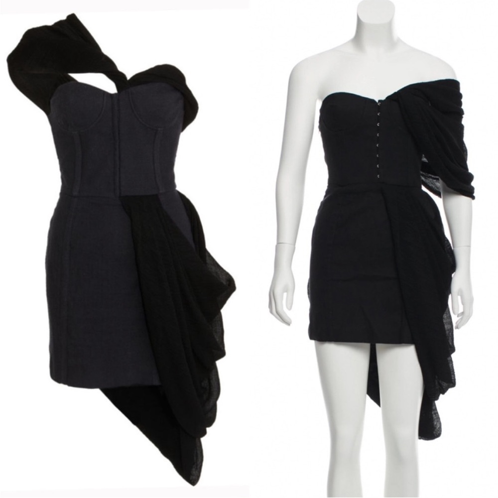 Rodarte x Opening Ceremony Draped Dress Black M
